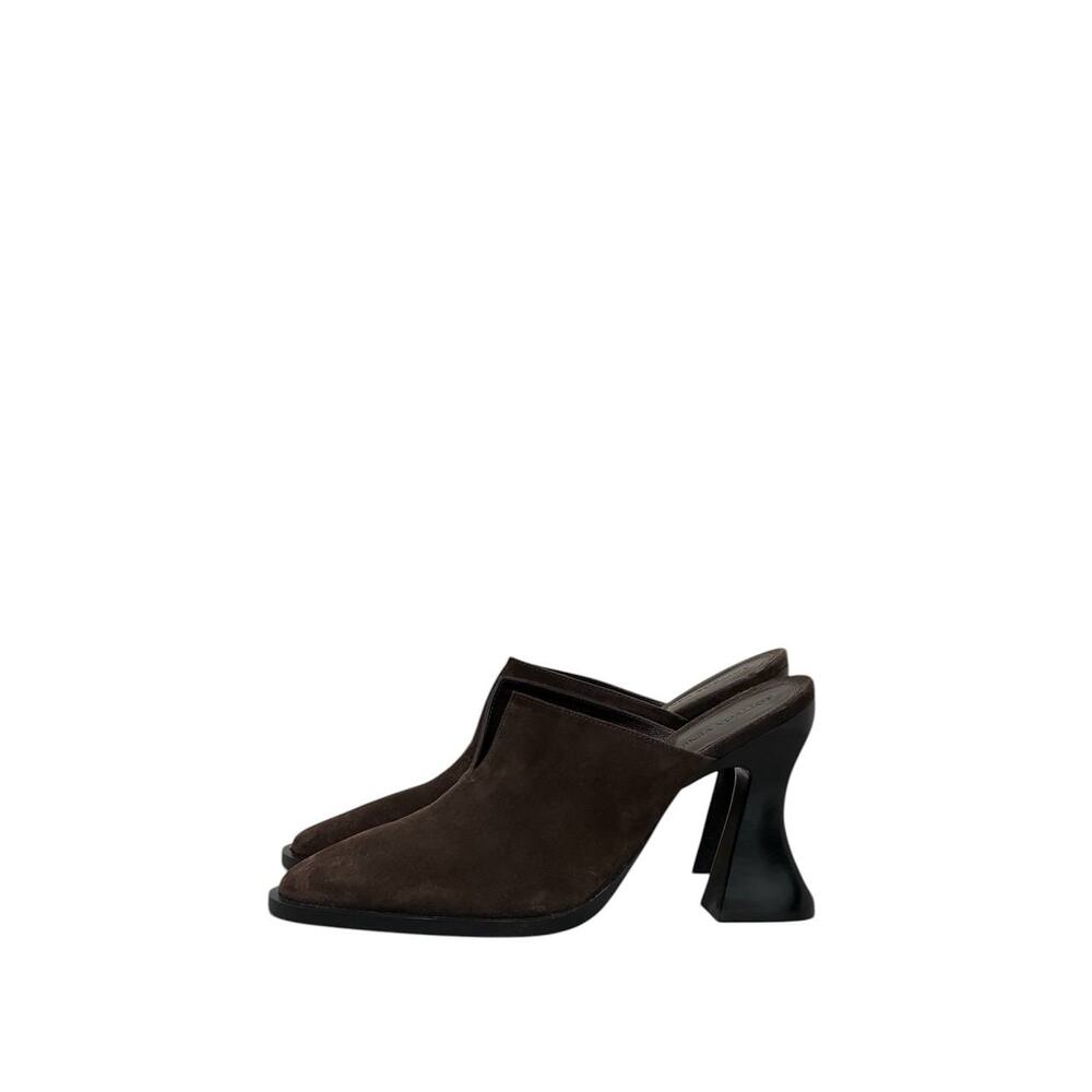 NWOB Bottega Veneta Cha-Cha Brown Suede Mules  Sz 39
